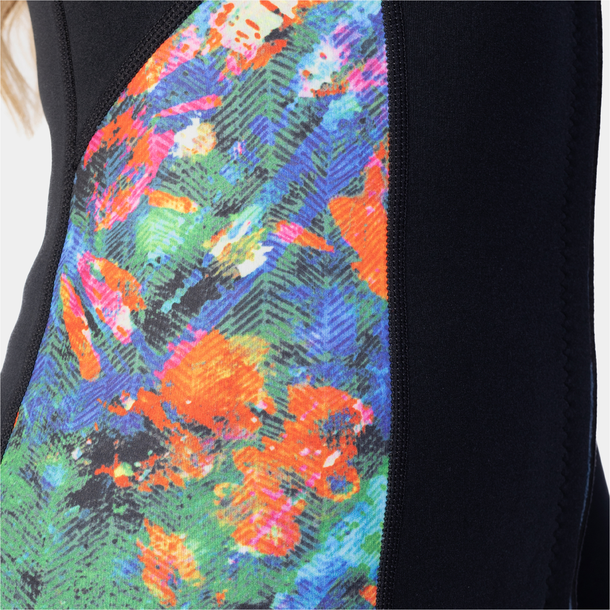 2025 Gul Womens Luna7 Front Zip SUP Wetsuit Jacket LA6301-C1 - Black / Jungle